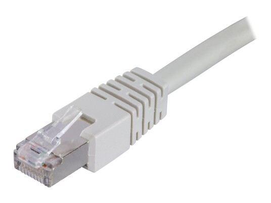 Deltaco Cat6 Koblingskabel 0,3m Grå med RJ-45