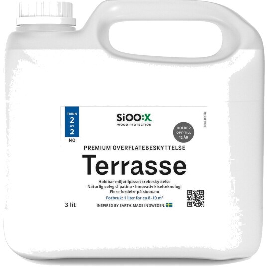 Sioox Wood Premium Overflatebeskyttelse Terrasse 3l