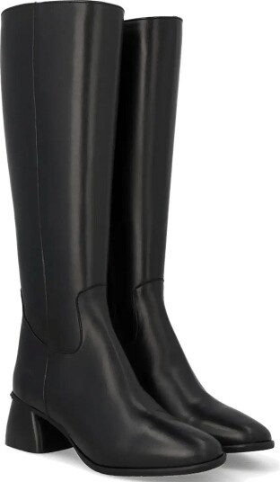 ANGULUS Boots Block Heel With Zipper 1604 BLACK 35