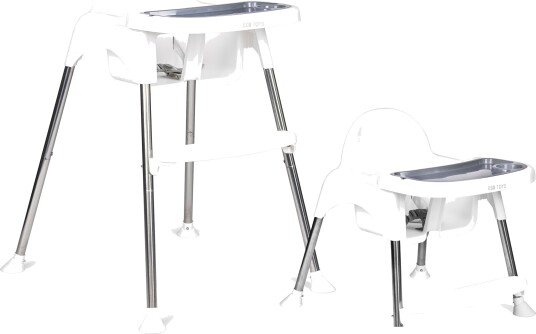 Spisestol 2i1 brett belter ECOTOYS Hvit