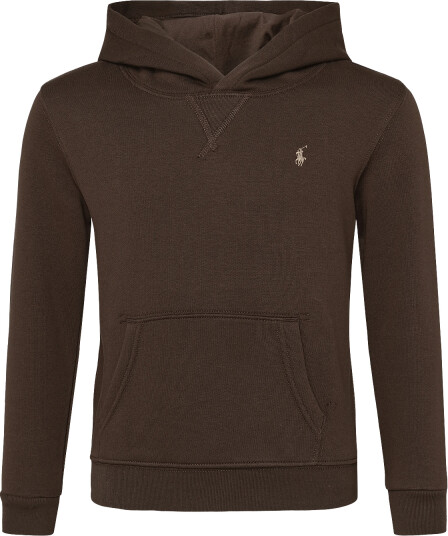 Ralph Lauren Kids Seasonal Fleece Ls Po Hood Tp Knt Brown 3