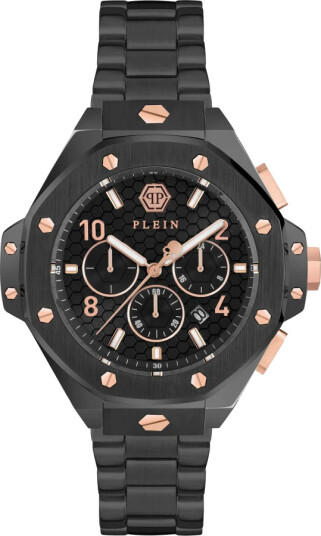 Philipp Plein Herreklokke PWPRA0424 Chrono Royal Sort/Stål Ø46 mm Philipp Plein Herreklokke PWPRA0424 Chrono Royal Sort/Stål Ø46 mm