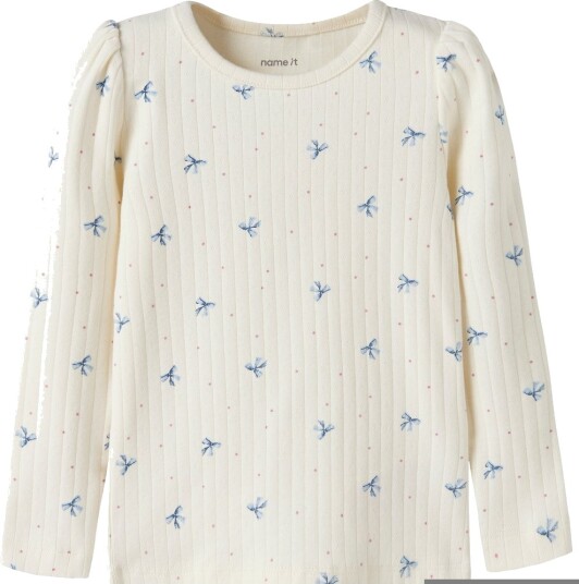 Name It Genser NmfKathlen Antique White Name It 5 år 110 Genser Blå Hvit