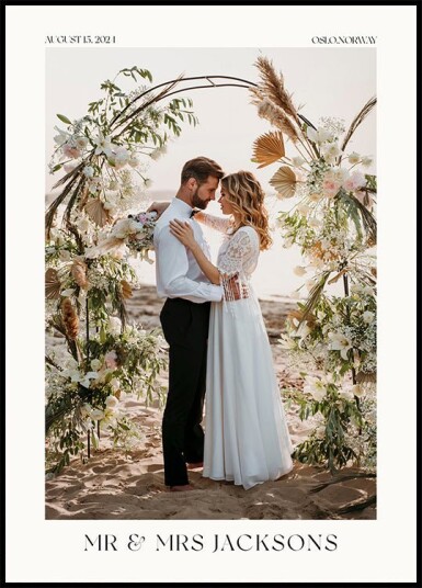 Personalized Wedding Photo Plakat Plakat / 70x100cm