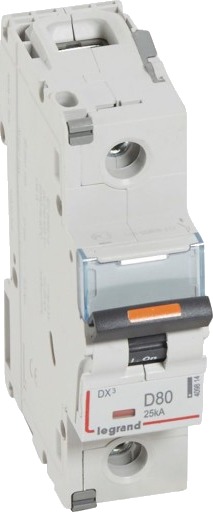 Legrand DX3 MCB automatsikring D80 1P 1M 25kA