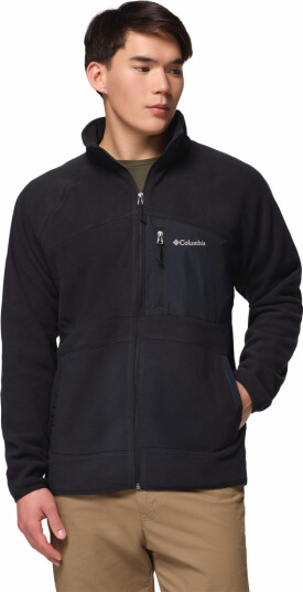 Columbia Sportswear Columbia Men's Fast Trek Overlay Full Zip Fleece Jacket Black M