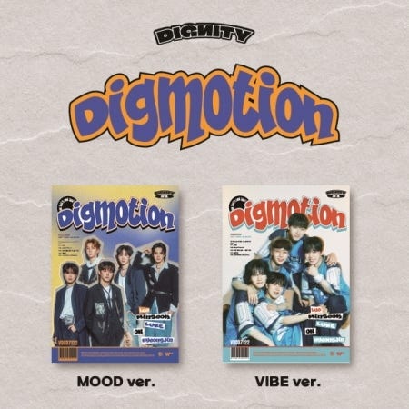 Dignity Digmotion Random Cover incl. 72pg Photobook 2 Photocards Postcard 4Cut Photo Sticker Book + Poster CD Dignity Digmotion Random Cover incl. 72pg Photobook 2 Photocards Postcard 4Cut Photo Sticker Book + Poster CD