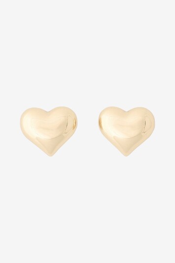 BOW19 Details   Øredobber Heart Stud   Gull