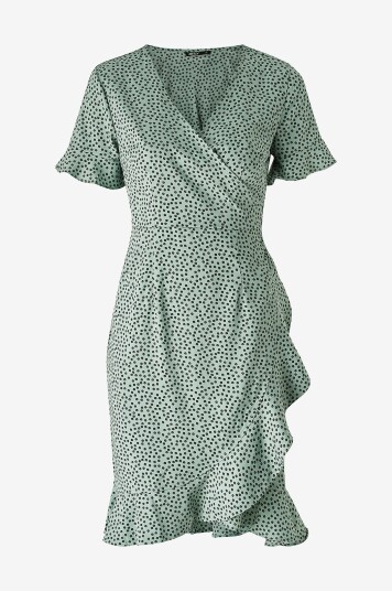 Only Omslagskjole onlOlivia S/S Wrap Dress Wvn Grønn