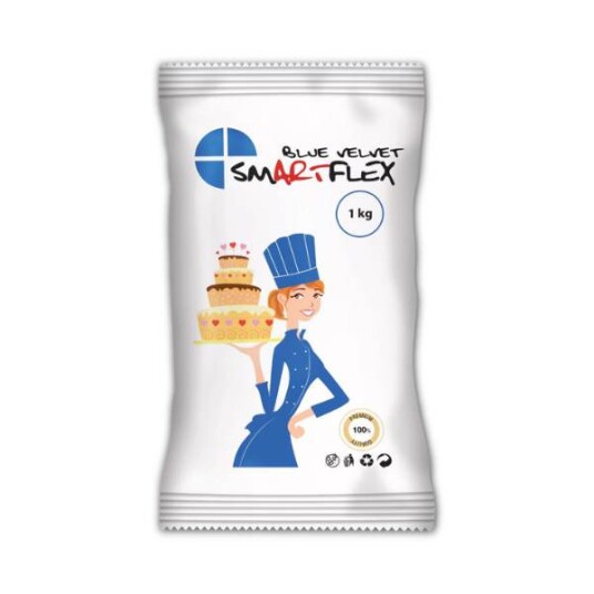 Smartflex Blå Fondant Velvet 1kg Smartflex Blå Fondant Velvet 1kg