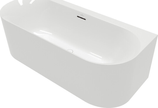 VILLEROY & BOCH LOOP & FRIENDS OVAL DUO BACK-TO-WALL BADEKAR 180X80 HVIT ALPIN