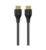 eSTUFF - Ultra High Speed - HDMI-kabel med Ethernet - HDMI hann til HDMI hann - 2 m - svart - 1080p-støtte, 2160p-støtte, 8 K 60 Hz (7680 x 4320) støtte, 4 K 120 Hz (3840 x 2160) støtte, 1440p support 60Hz, 4320p support eSTUFF - Ultra High Speed - HDMI-kabel med Ethernet - HDMI hann til HDMI hann - 2 m - svart - 1080p-støtte, 2160p-støtte, 8 K 60 Hz (7680 x 4320) støtte, 4 K 120 Hz (3840 x 2160) støtte, 1440p support 60Hz, 4320p support