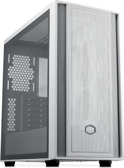 Cooler Master MasterBox 600 Lite Midi Tower Kabinett med Herdet Glass Hvit Cooler Master MasterBox 600 Lite Midi Tower Kabinett med Herdet Glass Hvit