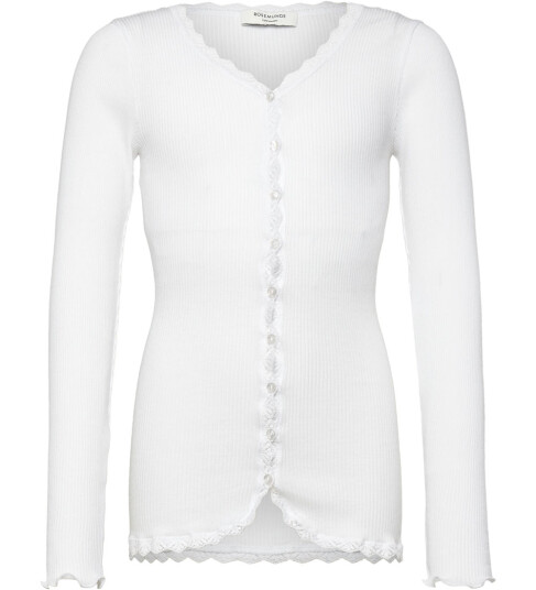 Rosemunde Kids Rkbalta Modal Ls Lace Cardigan White 164