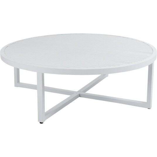 Brafab Brafab Vevi Coffee Table 100 cm Aluminium White