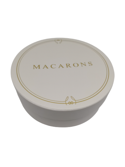Makroneske Rund 18cm 14stk Hvit 