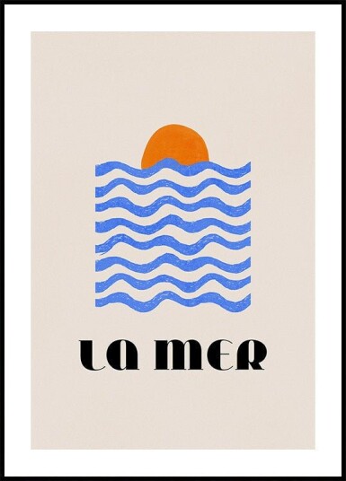 La Mer Abstract Ocean Poster No. 03 Plakat Plakat / 50x70cm La Mer Abstract Ocean Poster No. 03 Plakat Plakat / 50x70cm