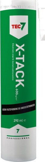 Tec7 X Tack Kraftlim 290ml Hvit
