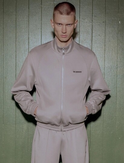 HAN Kjøbenhavn Logo Track Jacket Grey XL