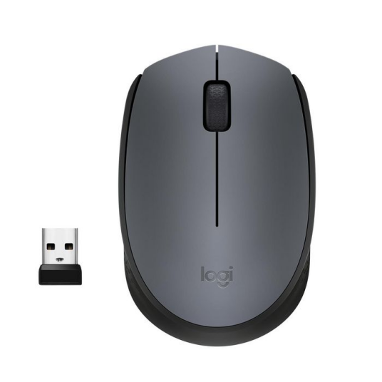 Logitech M170 Trådløs Mus med Optisk Sensor 1000 DPI Grå