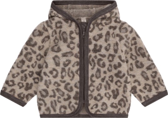 HUTTEliHUT Ullfleecejakke Merino Camel Melange 74