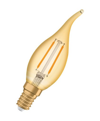 Ledvance 1906 stearinlys gullfil 120lm 1,5W/824 E14