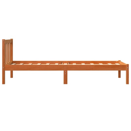 vidaXL Dagseng voksbrun 75x190 cm heltre furu 8721012406209