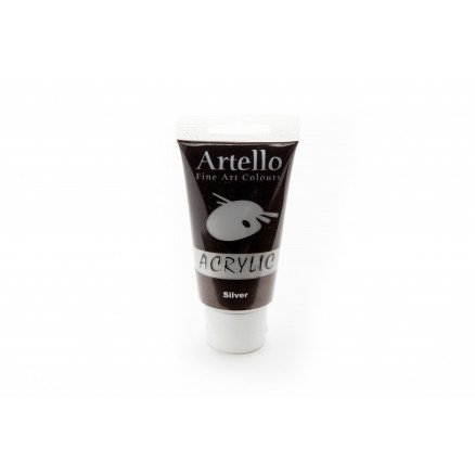 Artello Akrylmaling Kunstnerfarge Sølv 75ml