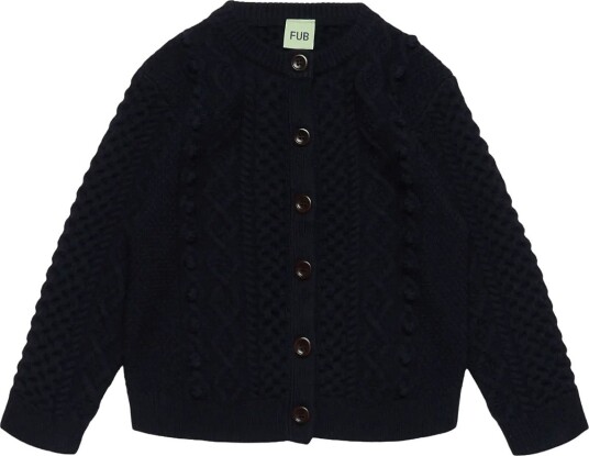 FUB Aran Cardigan Navy 110 FUB Aran Cardigan Navy 110