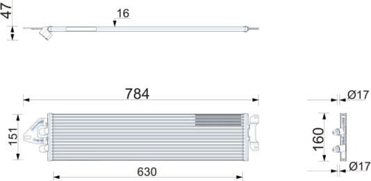 MAHLE CLC 478 000P Oljekjøler, automatikk