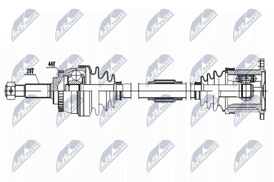 Nty Drivaksel NTY NPW NS 161