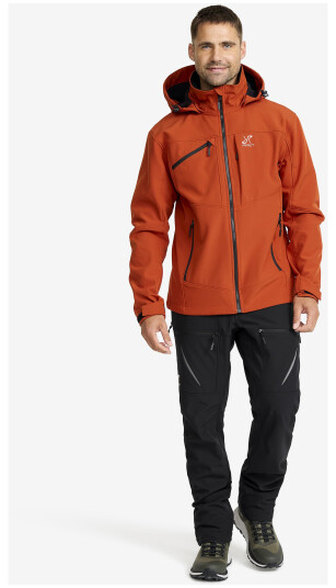Revolutionrace Jakker Softshelljakker Hiball Softshell Jacket Herre Rooibos Tea L