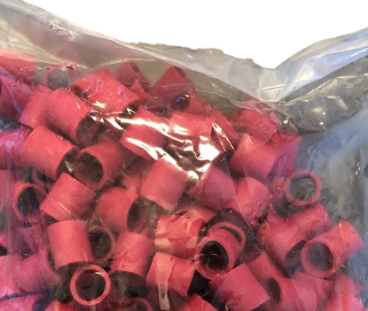 Hummerstrikk 100pk Rød S/XS 15 mm Hummerstrikk 100pk Rød S/XS 15 mm