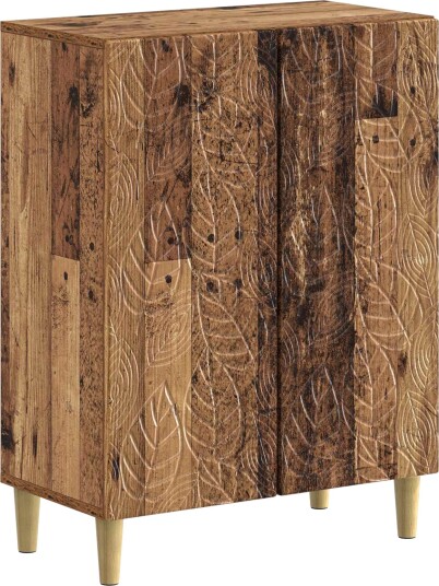 vidaXL Baderom Oppbevaringsskap DELFT Gammelt tre 59,5 x 31 x 80 cm