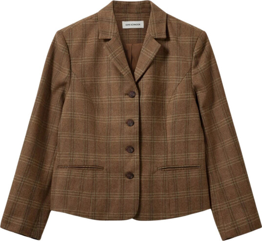 Sofie Schnoor Poppysw Checked Blazer Brown 36