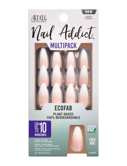 Ardell Nail Addict Ecofab Ombre French Multipack - Cream - ONE SIZE Ardell Nail Addict Ecofab Ombre French Multipack - Cream - ONE SIZE