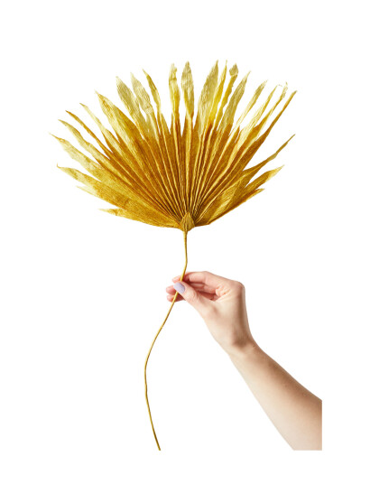 Studio About Paper Flower Palm Yellow L:55CM