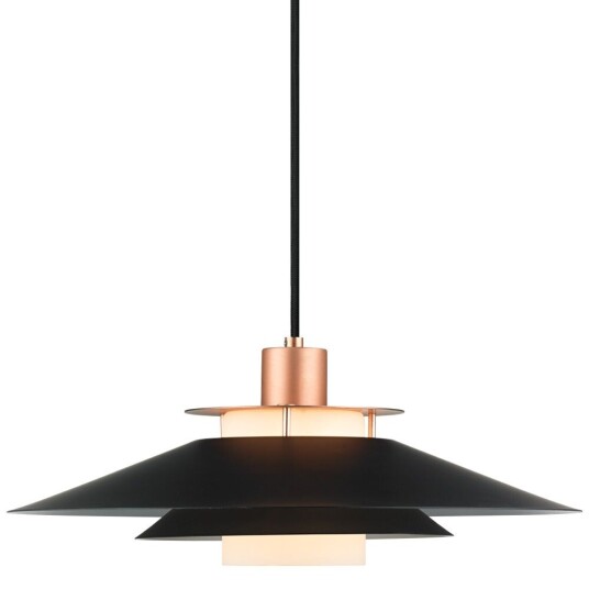 Halo Design Rivoli Pendel Sort Kobber Ø40 cm