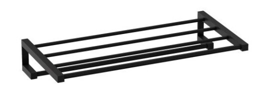 Cosmic Metric håndklehylle 60 cm matt sort Cosmic Metric håndklehylle 60 cm matt sort