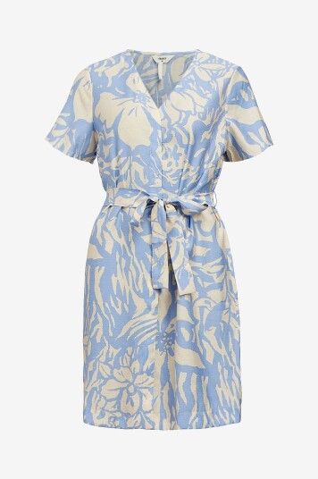 Object Kjole objKarina S/S RE Short Dress Grå