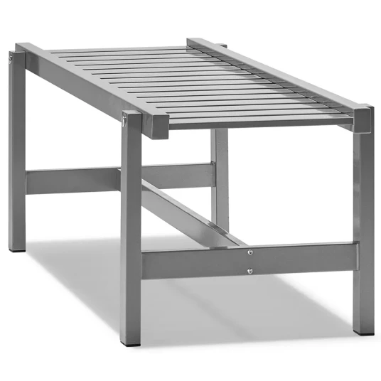 Fri Form 135cm Benk aluminium grå