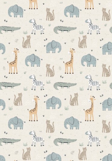 Barneteppe Safari Friends multi Størrelse: 160 x 230 cm Barneteppe Safari Friends multi Størrelse: 160 x 230 cm