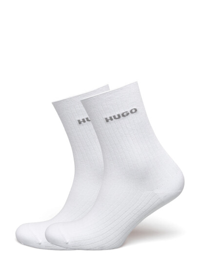 HUGO 2P Qs Fine Rib Cc W - White - 35-38