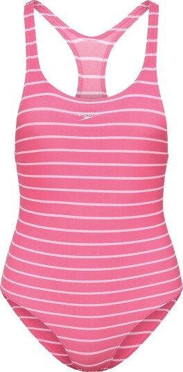 Speedo Print Medalist Swimsuit BLUSH PINK 16