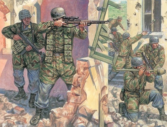 Italeri Infanterisett 1/72 WWII German Paratroopers