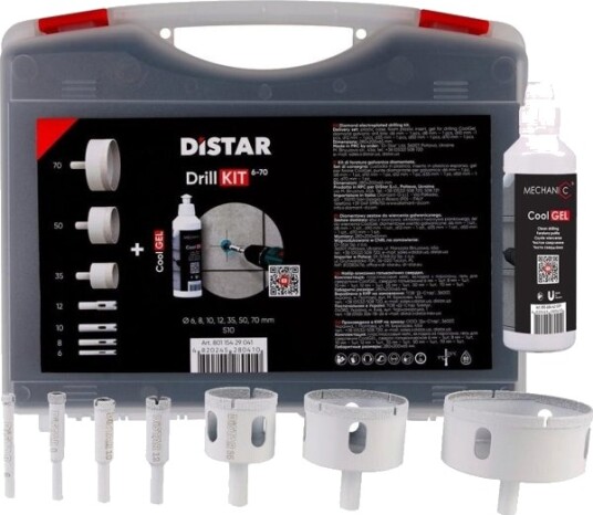 Distar Borkrone For Boring Distar Drillkit 6-70 Med Coolgel