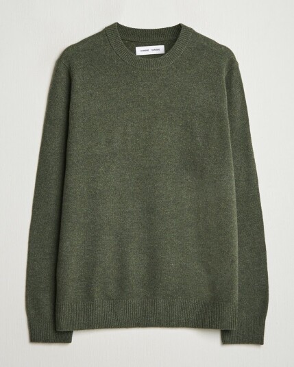 Samsøe Samsøe Isak Knitted Crew Neck Forest Night