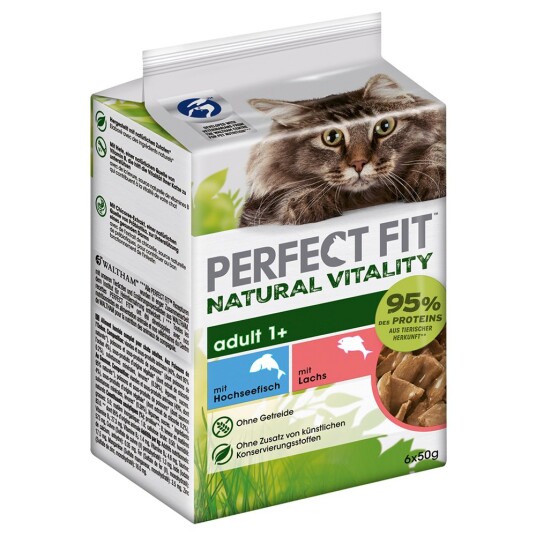Perfect Fit til spesialpris! - 6 x 50 g Natural Vitality - Havfisk og laks