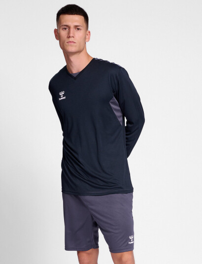 Hummel Hmlauthentic Pl Jersey L/S - Black - S Hummel Hmlauthentic Pl Jersey L/S - Black - S