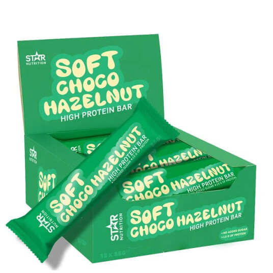 12 x Soft Proteinbar 55 g Soft Choco Hazelnut 12 x Soft Proteinbar 55 g Soft Choco Hazelnut